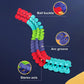 LED Race Track for Kids with Flexible Modular Track and Anti-Tip Car, USB Rechargeable