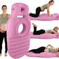 Pregnancy Support Pillow with Belly Cradle Opening and Dual Air Chambers, Pump Included