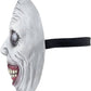 Demon Mask, Scary White Smiling Horror Mask with Eye for Halloween Cosplay and Costume Parties