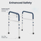 Toilet Safety Rails, Adjustable Toilet Safety Frame with Handles for Elderly Adults, Seniors and Handicap