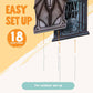 9 PCS 16 Inch Halloween Tombstones, Plastic Graveyard Headstones with 18 Metal Stakes for Outdoor Yard Lawn and Party Decor