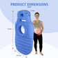 Pregnancy Support Pillow with Belly Cradle Opening and Dual Air Chambers, Pump Included