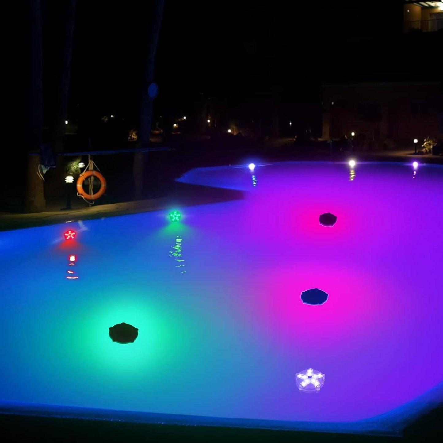 Above Ground Floating Pool Lights, Color Changing Pool Light That Float