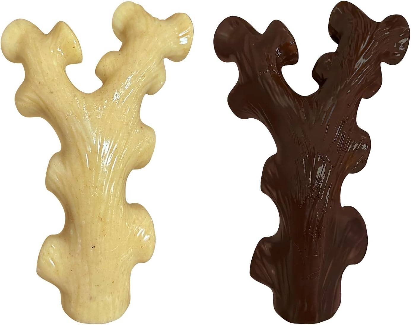 2 Pack Dog Chew Toys for Aggressive Chewers, Indestructible Dog Bones, Medium & Large Breed