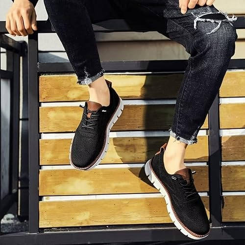 Wide Toe Box Knit Shoes with Moisture Wicking and Odor Control
