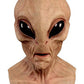 Adult Alien Mask, Area 51 Full Head Latex Mask for Halloween Cosplay Costume Parties