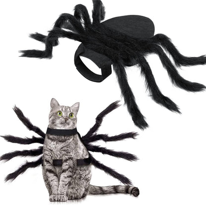 Halloween Spider Costume for Dogs and Cats, Adjustable Velcro Pet Costume for Small and Medium Dogs and Cats
