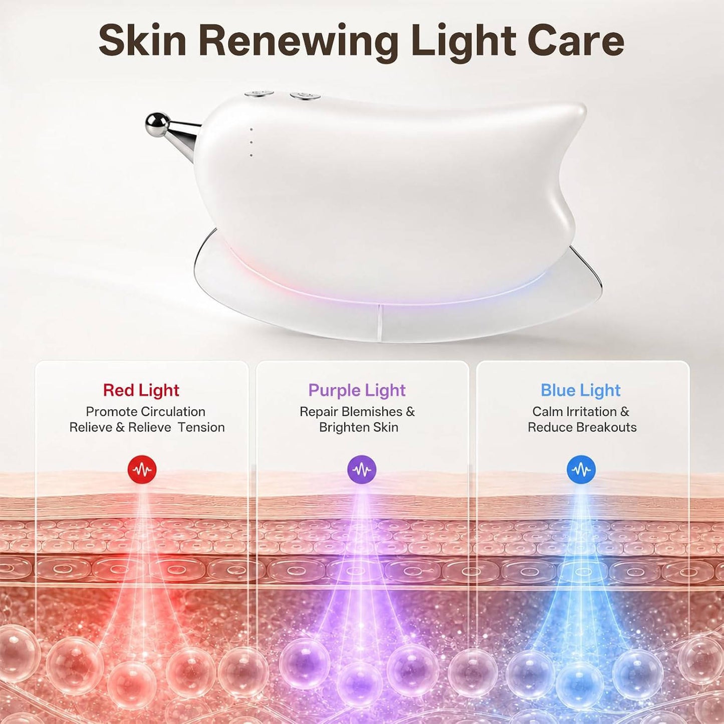 Electric Muscle Scraper, Heated Gua Sha Massage Tool with 3 Heat & 3 Vibration Levels for Deep Tissue Massage