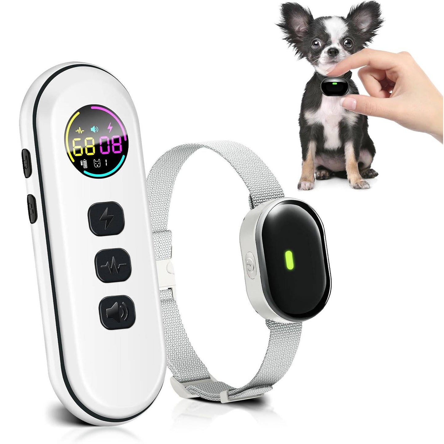 Shock Collar for Small Dogs, Dog Training Collar with Remote, Waterproof Rechargeable Collar