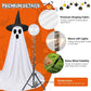 2 Pack 5 FT Halloween Ghost Decorations, Lighted Ghosts with Remote for Indoor and Outdoor Halloween Decor