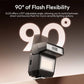 Mini Camera Flash Light GN8, 6500K LED Speedlite for Canon, Sony, Nikon & Fuji DSLR, Vlog & Outdoor Photography