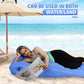 Pregnancy Support Pillow with Belly Cradle Opening and Dual Air Chambers, Pump Included