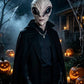 Adult Alien Mask, Area 51 Full Head Latex Mask for Halloween Cosplay Costume Parties
