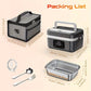 Electric Heated Lunch Box, Cordless 12000mAh Portable Food Warmer, Leak Proof Stainless Steel Container with Timer