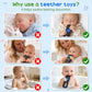 Baby Remote Control Teether Set 2 Pack, BPA Free Silicone Sensory Teethers for Gum Relief and Infant Care