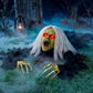 Halloween Zombie Groundbreaker, Light Up Eyes and Creepy Sound with IR Sensor for Outdoor Lawn, Graveyard and Haunted House Decor