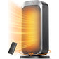 Quiet Portable Space Heater, Electric Indoor Heater with Remote Control for Home, Office & Bedroom