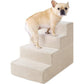 Dog Stairs for Bed 18 Inch Height, 4 Step Non Slip Pet Steps for Small Dogs and Cats