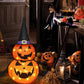 sjbackyard Halloween Collapsible Lighted Pumpkin Decoration Indoor Outdoor