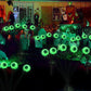 4 Pack Solar Halloween Lights, 24LED, Outdoor Lights for Yard, Garden, Pathway and Party Decor