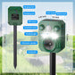 Motion Activated Animal Deterrent with Ultrasonic Sound and Flashing Light, Solar Powered