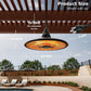 1500W Hanging Patio Heater, Outdoor Electric Infrared Ceiling Heater with Remote Control, Waterproof