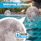 Full Moon Floating Pool Lights, Solar Powered, 14" Inflatable Light Up Pool Balls for Swimming Pool, Solar Pool Lights That Float