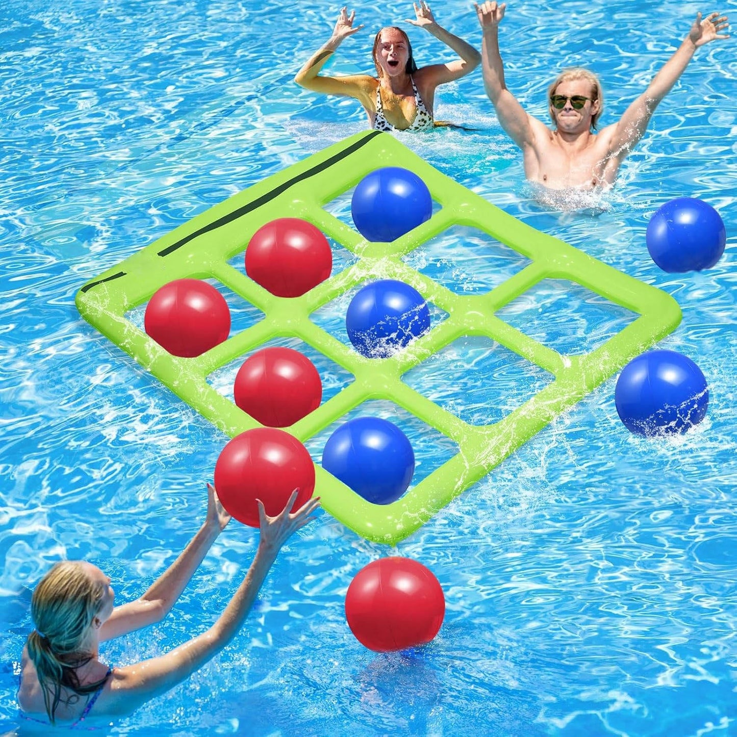Inflatable Pool Games for Teens and Adults, Tic Tac Toe
