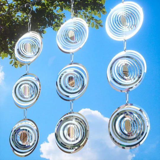 Outdoor Bird Deterrent Reflective Stainless Steel Spinner
