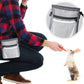 Dog & Bird Training & Travel Treat Pouch Bag, Gray Pet Training Snack Bag