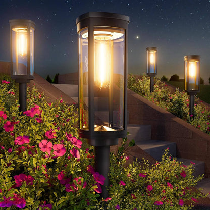 Solar Pathway Lights Outdoor for Lawn Patio Walkway Driveway, Waterproof, Auto On/Off