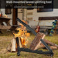 Hanging Carbon Steel Firewood Chopping Machine, Portable Wall Mounted Wood Kindling Splitter