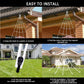 455 LED Halloween Spider Web Lights, 16.4 FT Giant Spider Web with Remote and 8 Lighting Modes