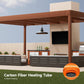 1500W Hanging Patio Heater, Outdoor Electric Infrared Ceiling Heater with Remote Control, Waterproof