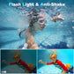 4K 64MP Underwater Digital Camera, Waterproof Camera for Swimming, Snorkeling & Diving