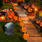 10 Pack Solar Pumpkin Stake Lights, Waterproof Halloween Outdoor Lights for Garden, Yard and Pathway Decor