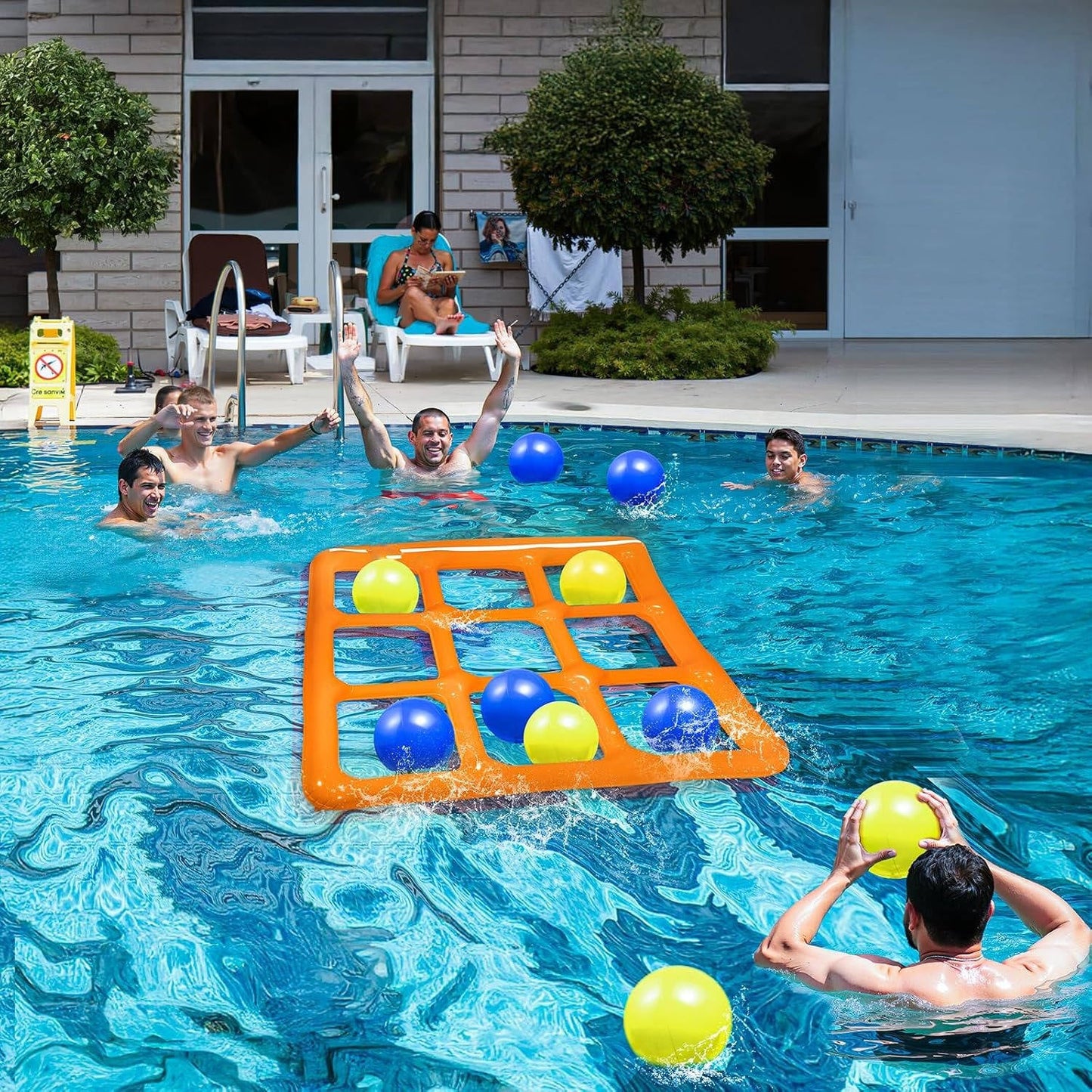 Inflatable Pool Games for Teens and Adults, Tic Tac Toe