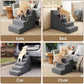 Dog Stairs for Bed 18 Inch Height, 4 Step Non Slip Pet Steps for Small Dogs and Cats