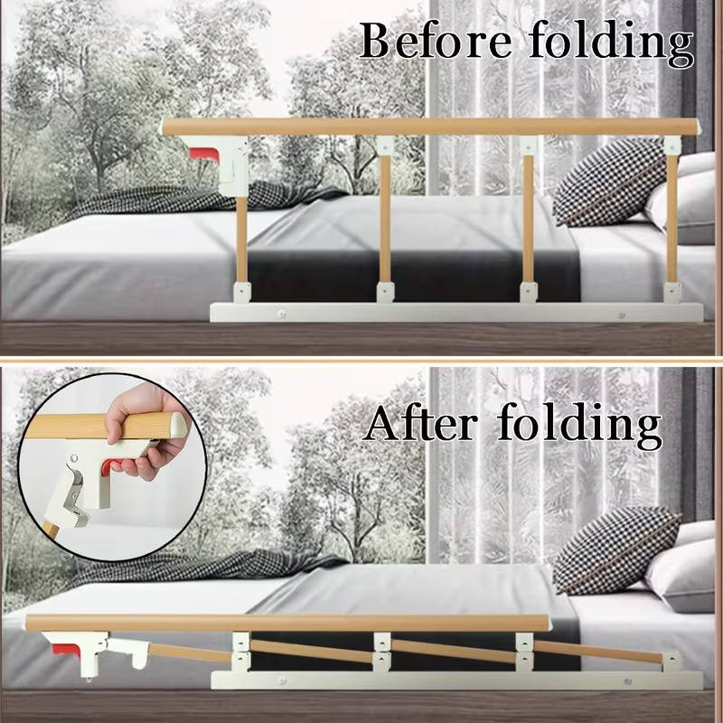 Large Anti Fall Elderly Bed Guard Rail, Adjustable Safety Bed Assist Rail for Seniors