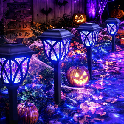 Solar Halloween Lights, Outdoor Pathway Lights for Halloween Yard, Garden and Party Decor