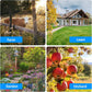 Motion Activated Animal Deterrent with Ultrasonic Sound and Flashing Light, Solar Powered