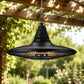 1500W Hanging Patio Heater, Outdoor Electric Infrared Ceiling Heater with Remote Control, Waterproof