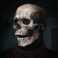 Skeleton Mask, Realistic Full Head Skull Mask with Movable Jaw for Halloween Parties and Costume Events