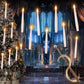 20 Pcs Floating Candles, Halloween Decorations with Wand Timer for Indoor Party Decor and Haunted House Displays