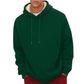 Sherpa Fleece Hoodie with Hidden Security Pocket and Raglan Sleeves for Men