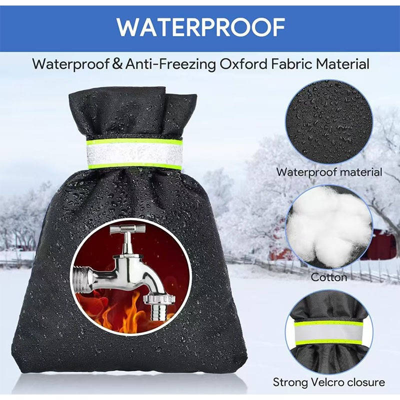 4 Pack Outdoor Faucet Covers for Winter, Insulated Spigot Covers 6.7x8.3 Inch, Waterproof Freeze Protection