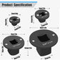 4 Piece Impact Socket Adapter Set, Low Profile Stubby Drive Ratchet Adapters, 1/4" to 1" for Tight Spaces