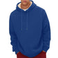 Sherpa Fleece Hoodie with Hidden Security Pocket and Raglan Sleeves for Men