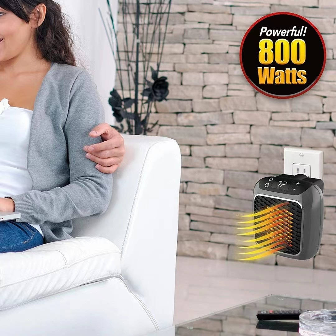 Mini Wall Mounted Heater, Compact Ceramic Electric Heater Fan for Bedroom Dormitory Home and Small Spaces