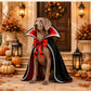 Halloween Vampire Dog Cape, Spooky Pet Costume for Dogs and Halloween Parties